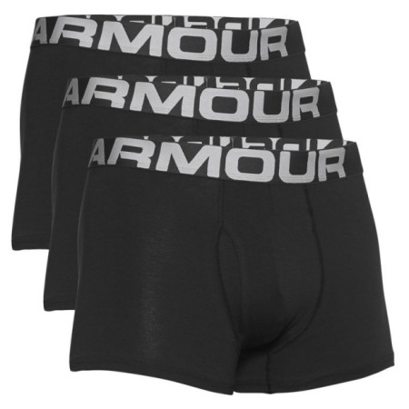 Boxeri bărbați Under Armour Charged Cotton 3in 3 Pack negru