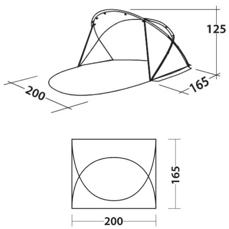 Cort de plajă Easy Camp Shell