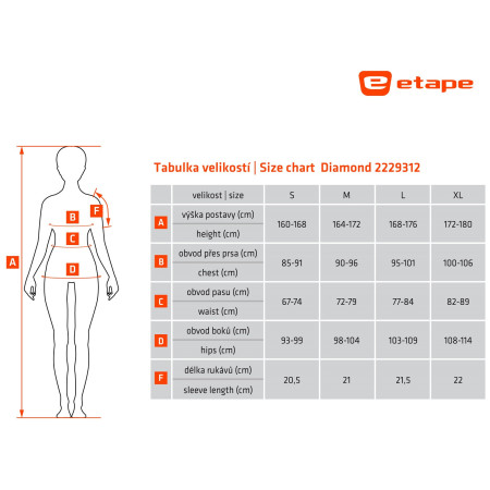 Tricou de ciclism femei Etape Diamond