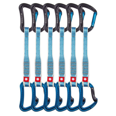 Set bulce echipate Ocún Raven Qd Zoom 20 Cm 6-Pack albastru Blue