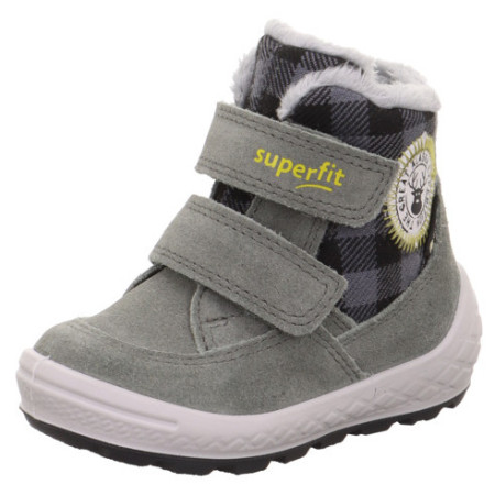 Încălțăminte de iarnă copii Superfit Groovy 2.0 Grün/Grau gri Grün/Grau