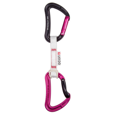 Set bulce echipate Ocún Raven QD BIO-DYN-RING 15 mm 10 cm 6-pack roz