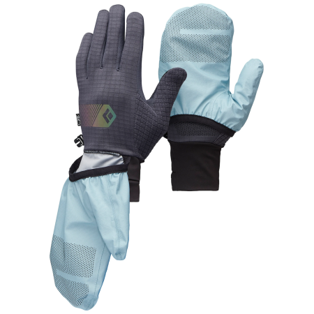Mănuși de turism Black Diamond Gridtech Storm Hood Gloves albastru/gri Carbon-Glacier (9642)