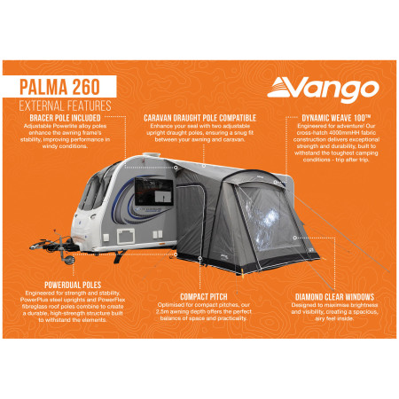 Cort pentru rulotă Vango Palma 260