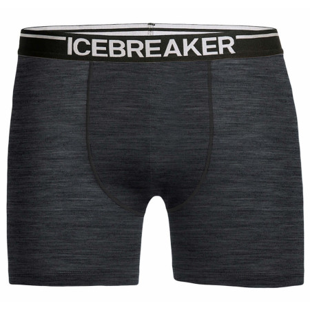 Boxeri bărbați Icebreaker Mens Anatomica Boxers gri Jet HTHR/Black 
