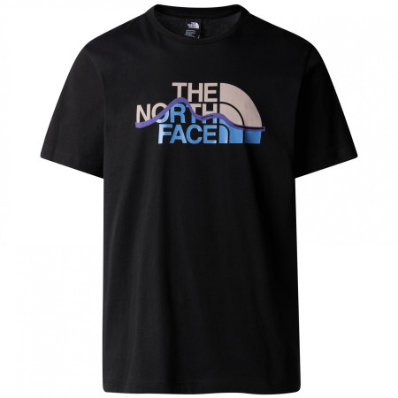 Tricou bărbați The North Face M S/S Mountain Line Tee negru