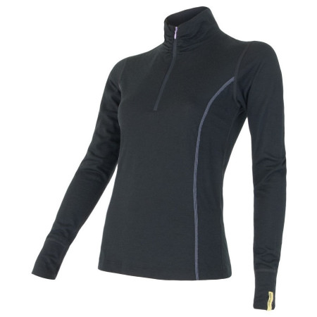 Tricou funcțional femei Sensor Merino Active negru