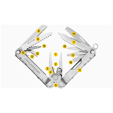 Multitool Leatherman Rebar negru