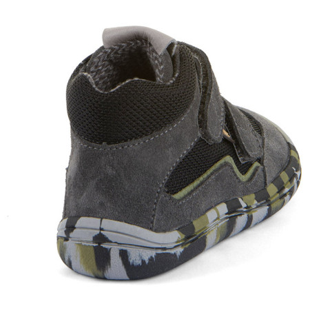 Încălțăminte barefoot all-seasons pentru copii Frodo Barefoot Tex Fun Autumn Grey/Black
