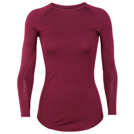 Tricou funcțional femei Icebreaker 200 Zone LS Crewe vișiniu
