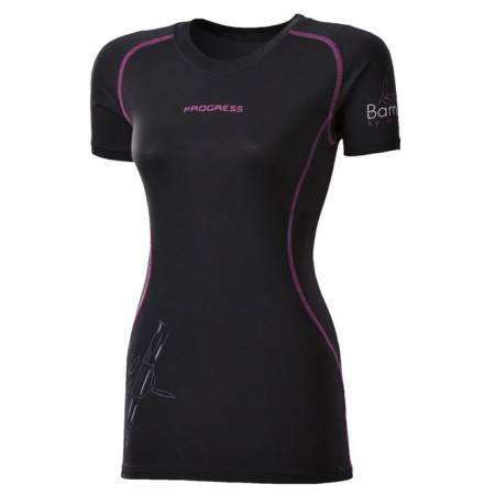 Tricou femei Progress Triko E NKRZ 28OA (2016) negru/violet Black/PurpleStitching