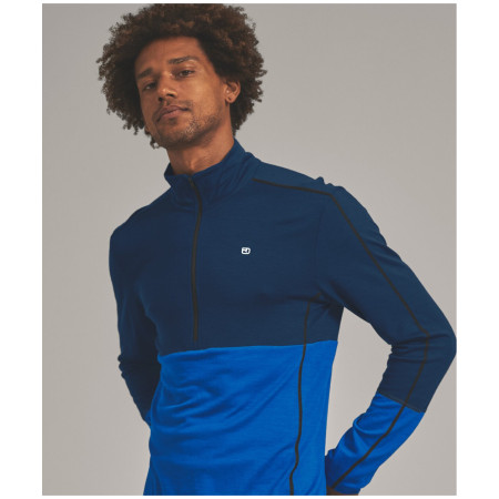 Hanorac funcțional bărbați Ortovox 185 Rock'N'Wool Zip Neck