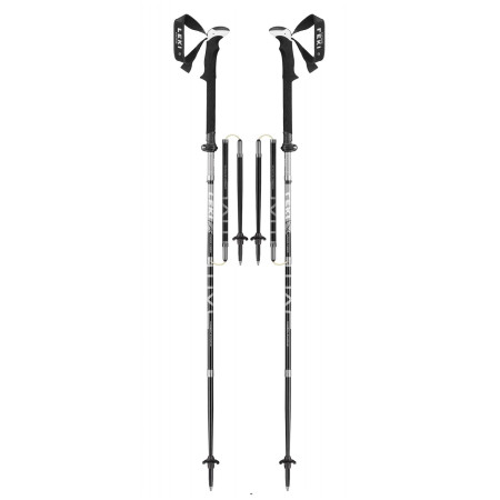 Bețe de trekking Leki Micro Vario Carbon Strong negru BlackLightanthraciteWhite