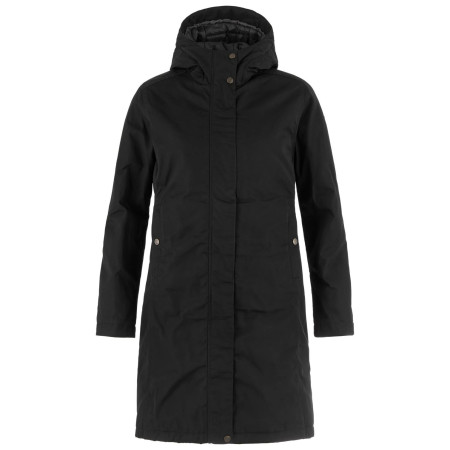 Geacă lungă femei Fjällräven Kiruna Hydratic Padded Parka W negru Black