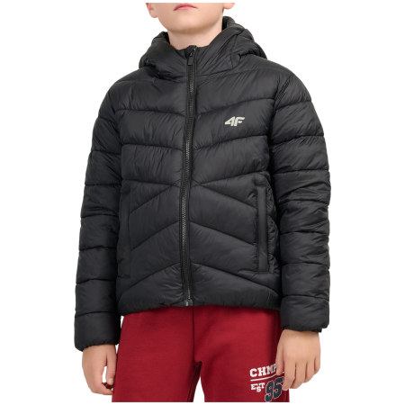 Geacă de iarna pentru băieți 4F Down Jacket M0913 Deep Black negru Deep Black