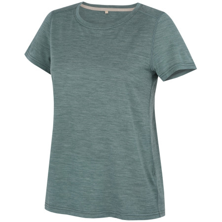 Tricou femei MOOA Merino Lyolite Horizon 150 Comfy albastru dusty teal