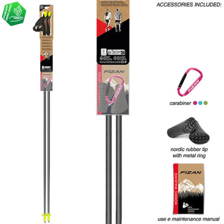 Bețe Nordic Walking Fizan Carbon Pro 2-pcs