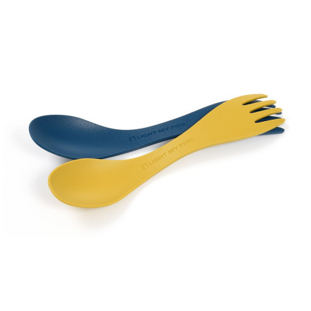 Tacâm copii Light My Fire Spork Little BIO 2-pack albastru/galben