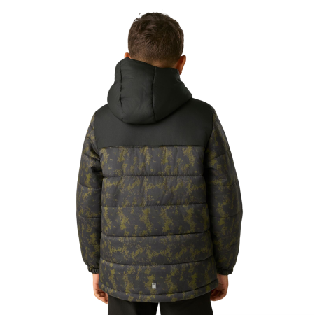 Geacă de iarnă copii Regatta Lofthouse Black/Distress Camo