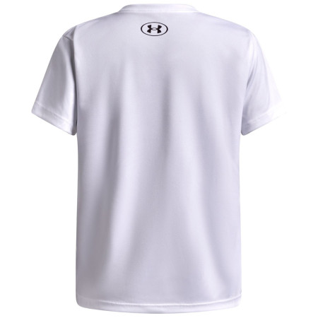Tricou funcțional copii Under Armour Tech Armour Graphic SS White