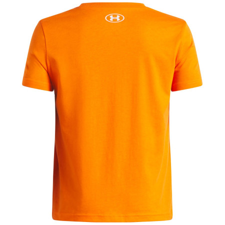 Tricou funcțional copii Under Armour UA B Logo Wordmark SS Outrageous Orange