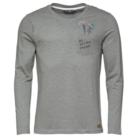 Tricou bărbați Chillaz Kaprun Friend gri anthracite melange
