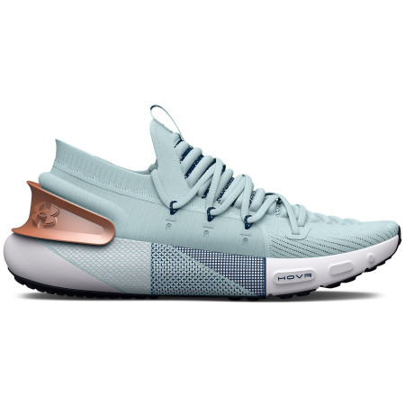 Încălțăminte de alergat pentru femei Under Armour W HOVR Phantom 3 MTLC alb/gri Fuse Teal / White / Metallic Light Copper
