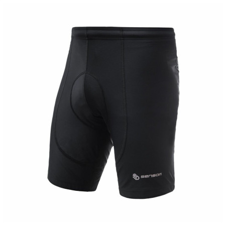 Pantaloni scurți de ciclism bărbați Sensor Cyklo Entry True Black negru
