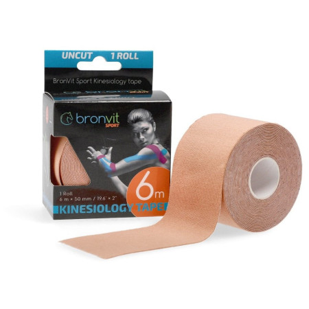 Bandă kinesiologică BronVit Sport Kinesio Tape classic 5 cm x 6m