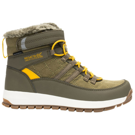 Încălțăminte de iarnă copii Regatta Elbourne Junior Bark Green/Sunset khaki Bark Green/Sunset