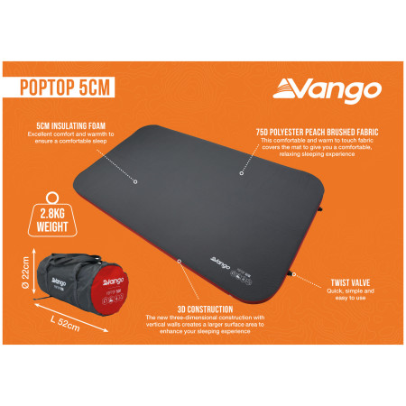 Saltea autogonflabilă Vango PopTop 5cm