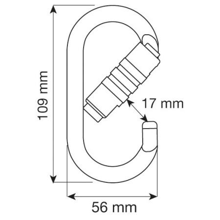 Carabinieră Camp Steel Oval Pro 2Lock