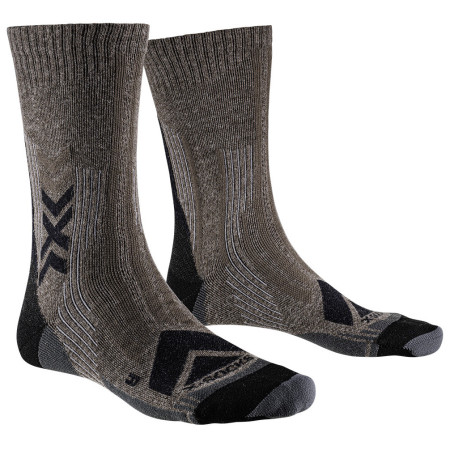 Șosete X-Socks Hike Perform Merino Crew negru/maro BLACK/CHARCOAL