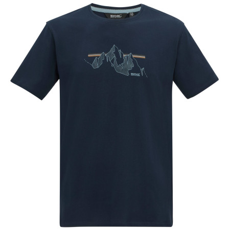 Tricou bărbați Regatta Cline IX albastru închis NvyMntLines