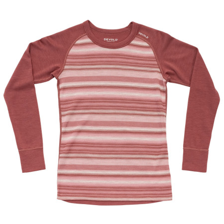 Tricou funcțional femei Devold Signature Merino 230 Shirt Wmn roșu MARSALA