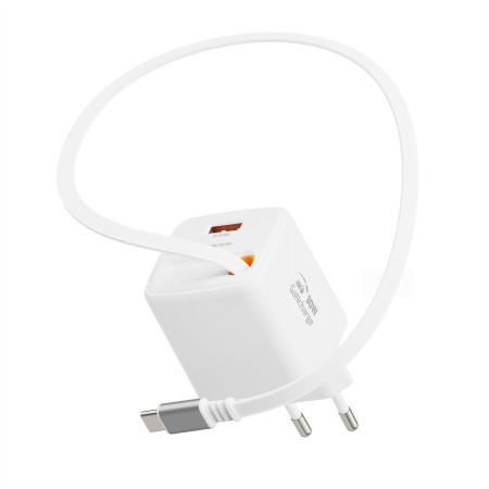 Adaptor Swissten SlideCharge Gan 30W, 1X USB-A 18W