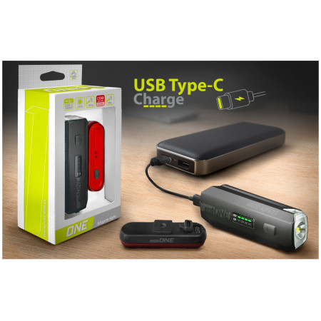 Lumină față / spate Just One Lumix 500 Set