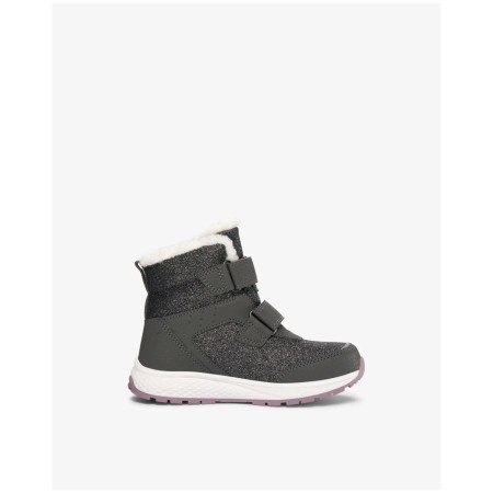 Încălțăminte de iarnă copii Viking Outdoor Footwear Equip Glitter Warm WP 2V Charcoal/Dusty Pink