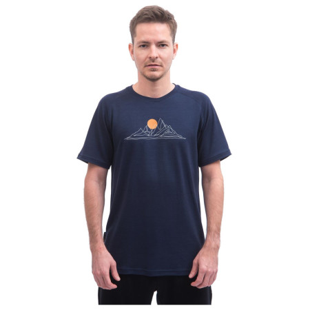 Tricou funcțional bărbați Sensor Merino Blend Moon