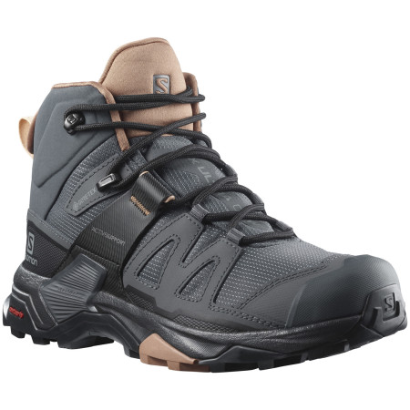 Încălțăminte turistică femei Salomon X ULTRA 4 MID WIDE GTX W gri/maro