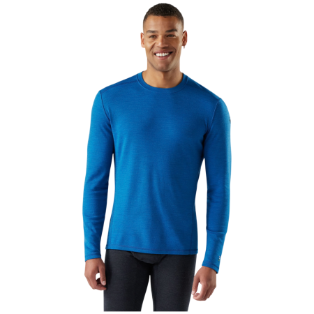 Tricou funcțional bărbați Smartwool M Classic Thermal Merino Base Layer Crew albastru NIVAL BLUE