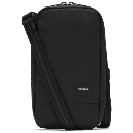 Geantă de umăr Pacsafe RFIDsafe Tech Crossbody negru jet black