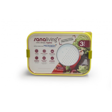 Cutie pentru mâncare Omada Sanaliving Box Set 3x 24x16,5x8cm/2L