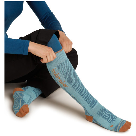 Șosete femei Icebreaker Women Merino Blend Ski+ Medium OTC Mountain Contour
