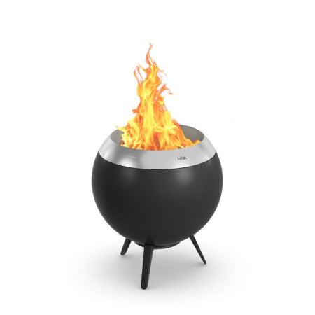 Șemineu Höfats Moon 45 with star stand negru/argintiu black/silver