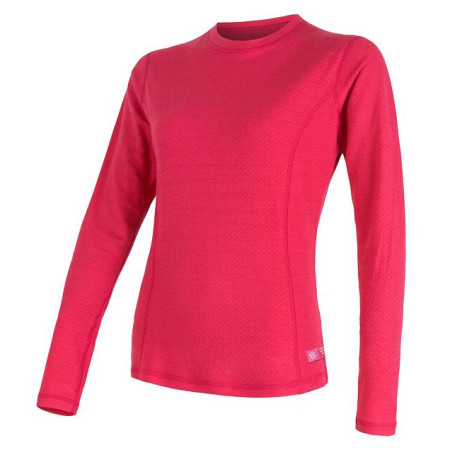 Tricou femei Sensor DF Merino wool dl.r. magenta
