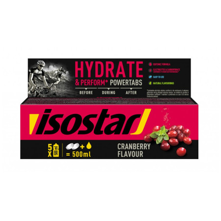 Tablete energizante Isostar Hydrate&Perform powertabs