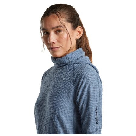 Hanorac femei Icebreaker Wom Mer 400 RealFleece Grid Pulover Hood