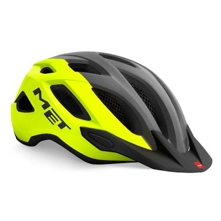 Cască pentru ciclism MET Crossover Reflex gri/galben