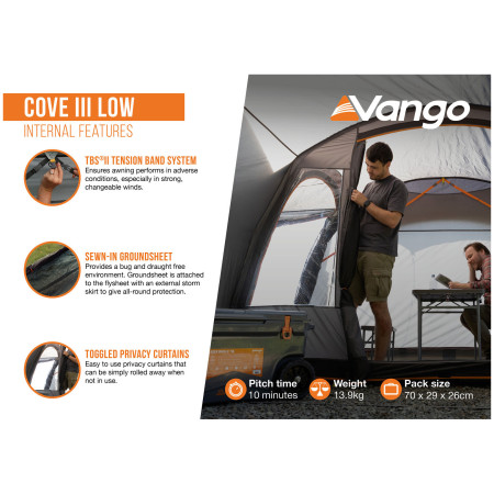 Cort frontal Vango Cove III Low